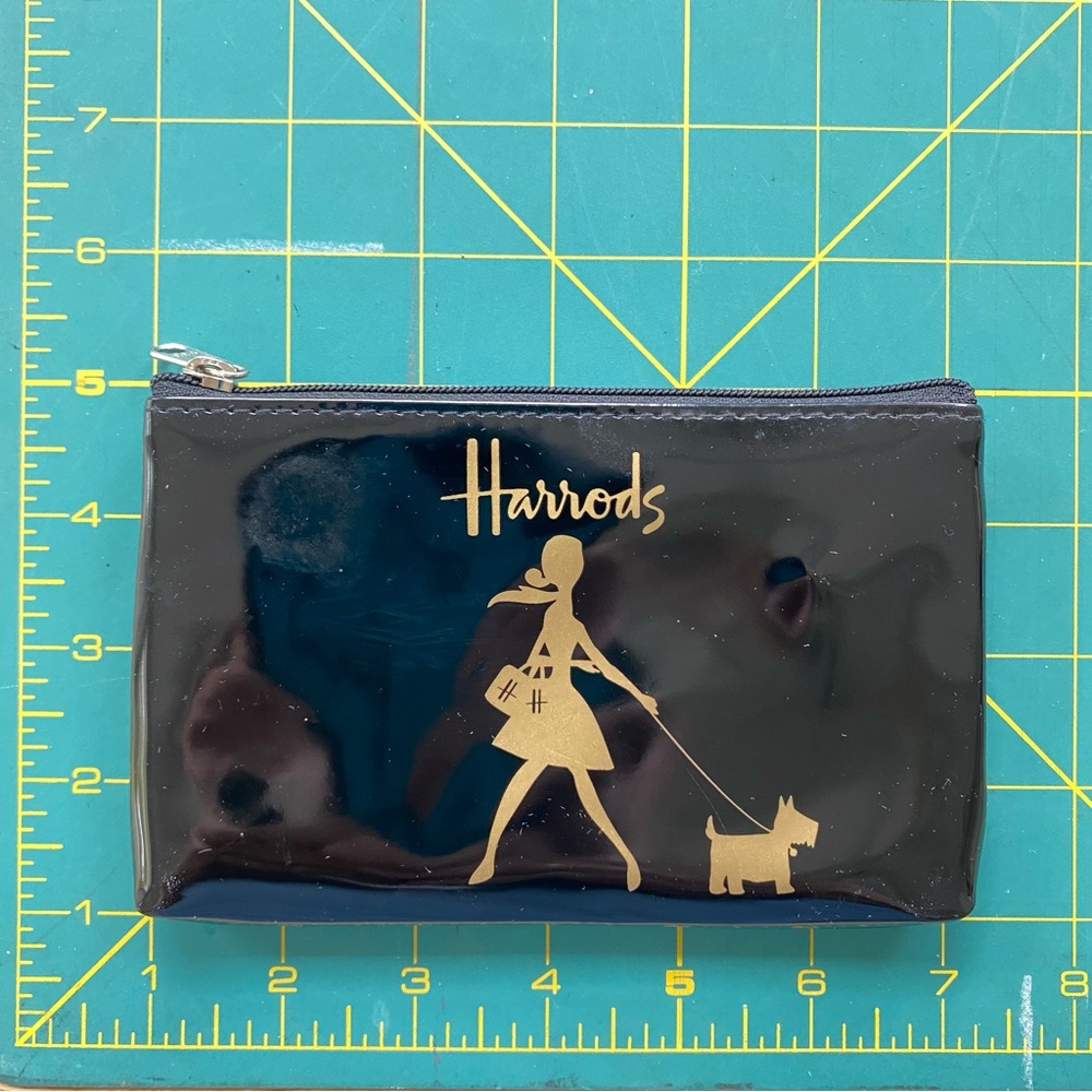 Harrods Knightsbridge Tote Bag and Coin Purse / Makeup Pouch - Picture 10 of 12